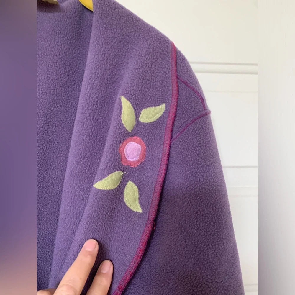Cottagecore grannycore jacket with Embroidered Flowers🌴